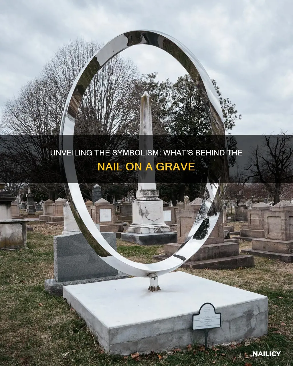 what does a nail on a grave mean