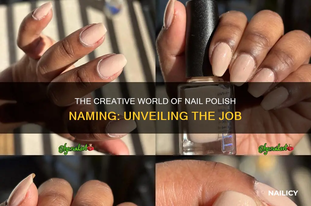 what does a nail polish namer do