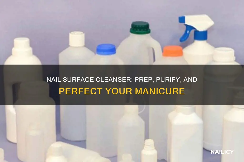 what does a nail surface cleanser do