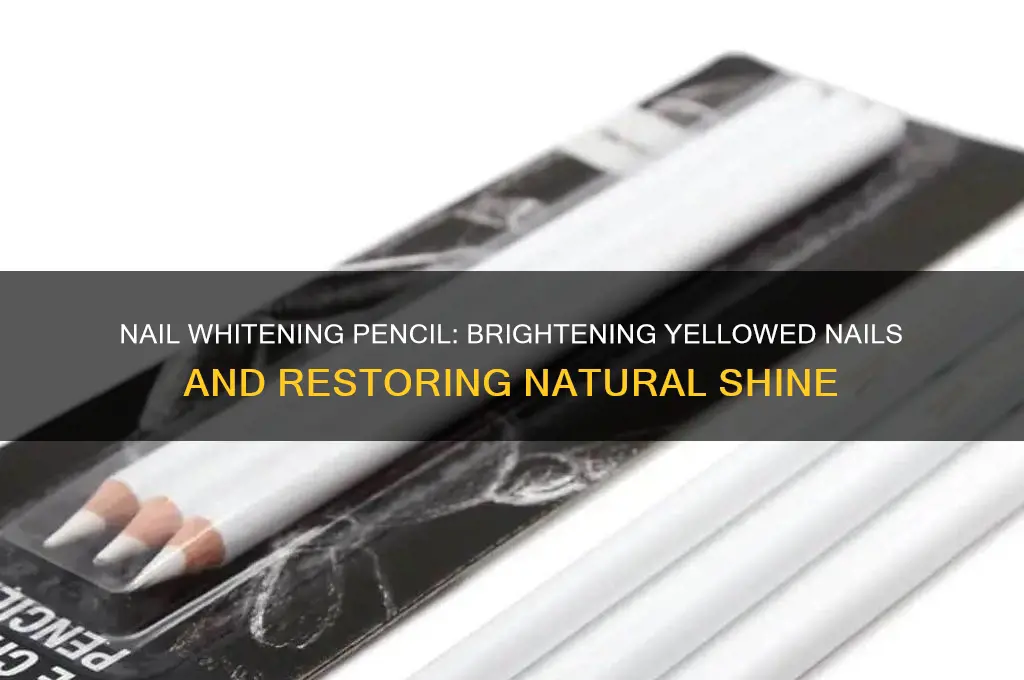 what does a nail whitening pencil do