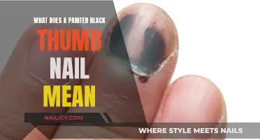 Unraveling the Mystery: What Does a Painted Black Thumb Nail Symbolize?