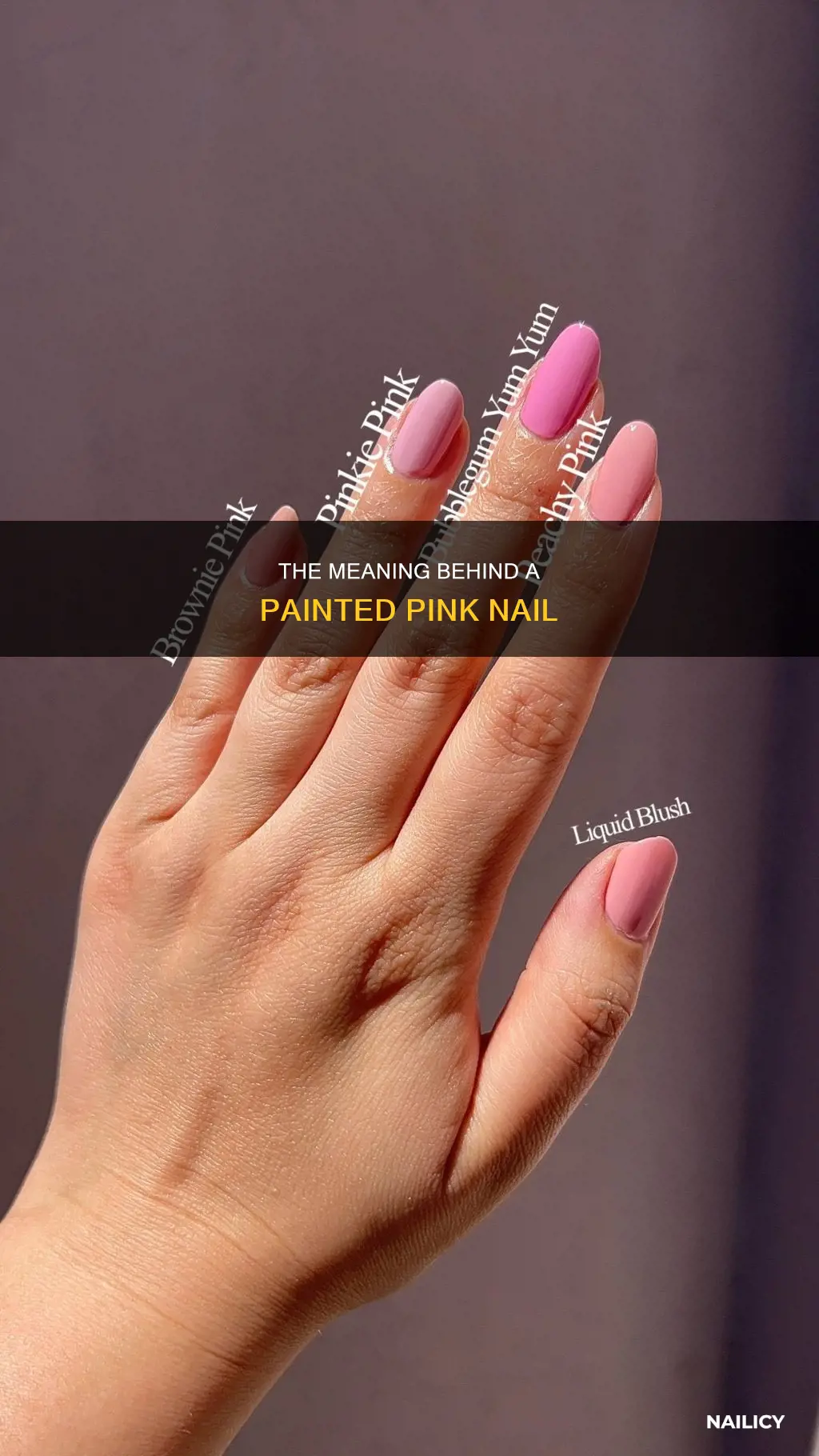 what does a painted pinky nail mean
