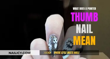 Unraveling the Mystery: Pointed Thumb Nail Symbolism