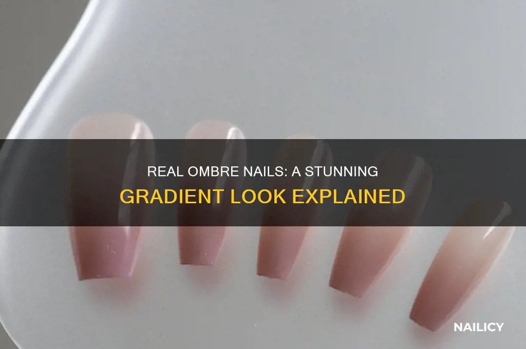 what does a real ombre nails look like