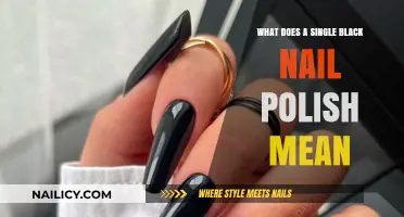 Decoding the Single Black Nail Polish Trend: Symbolism and Style Explained