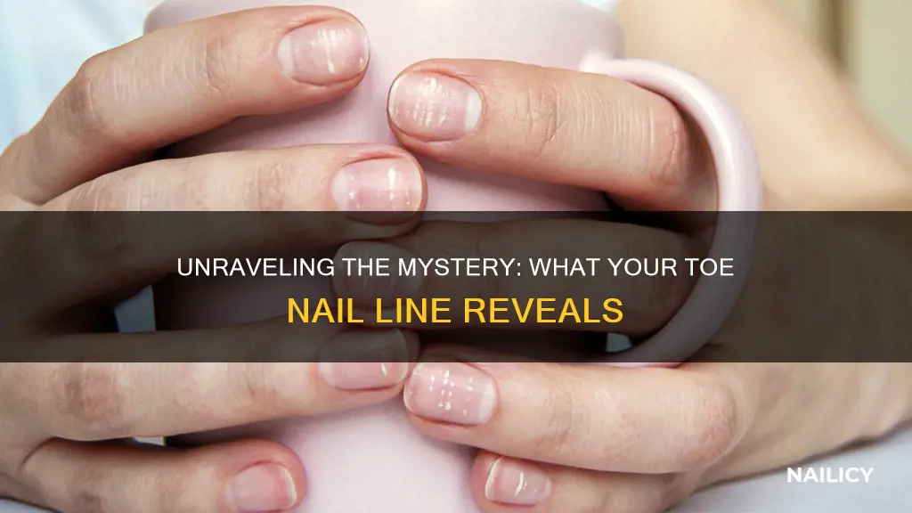 what does a thin brown line on toe nail mean