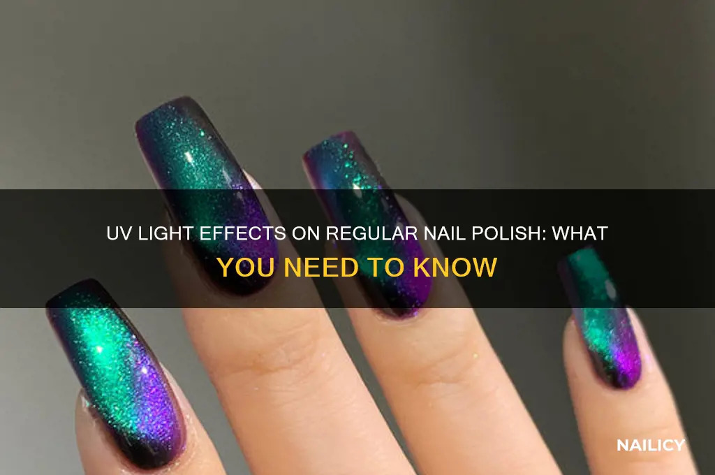 what does a uv light do to regular nail polish