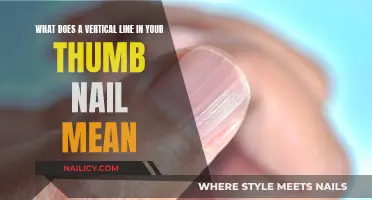 Unraveling the Mystery: Vertical Lines on Thumb Nails