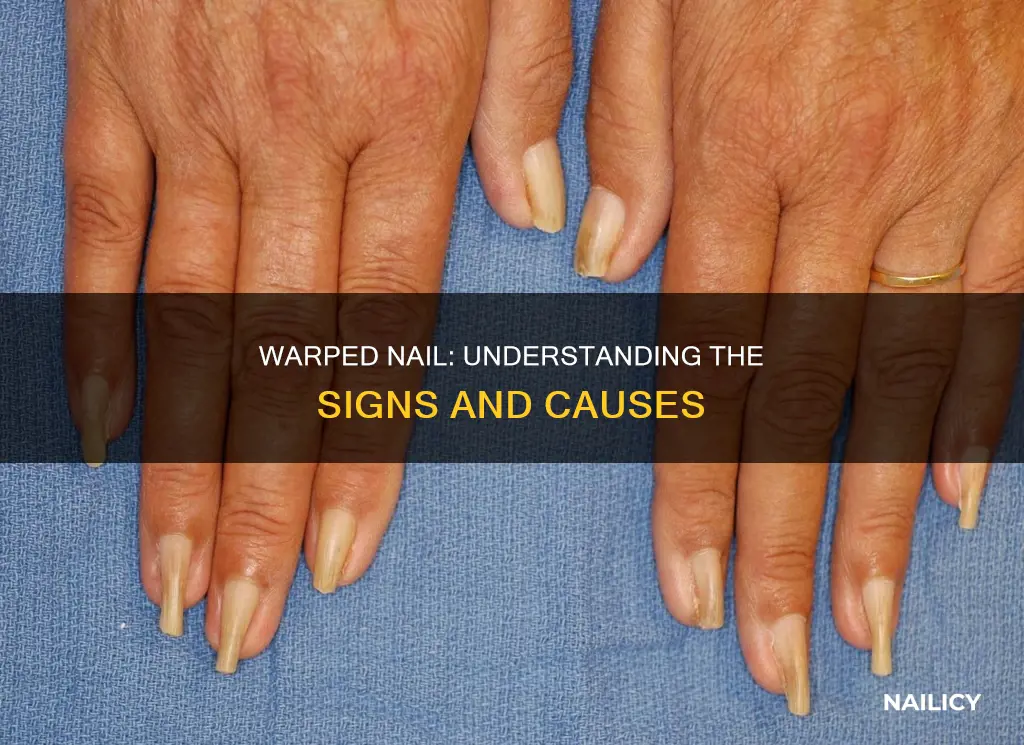 what does a warped finger nail look like