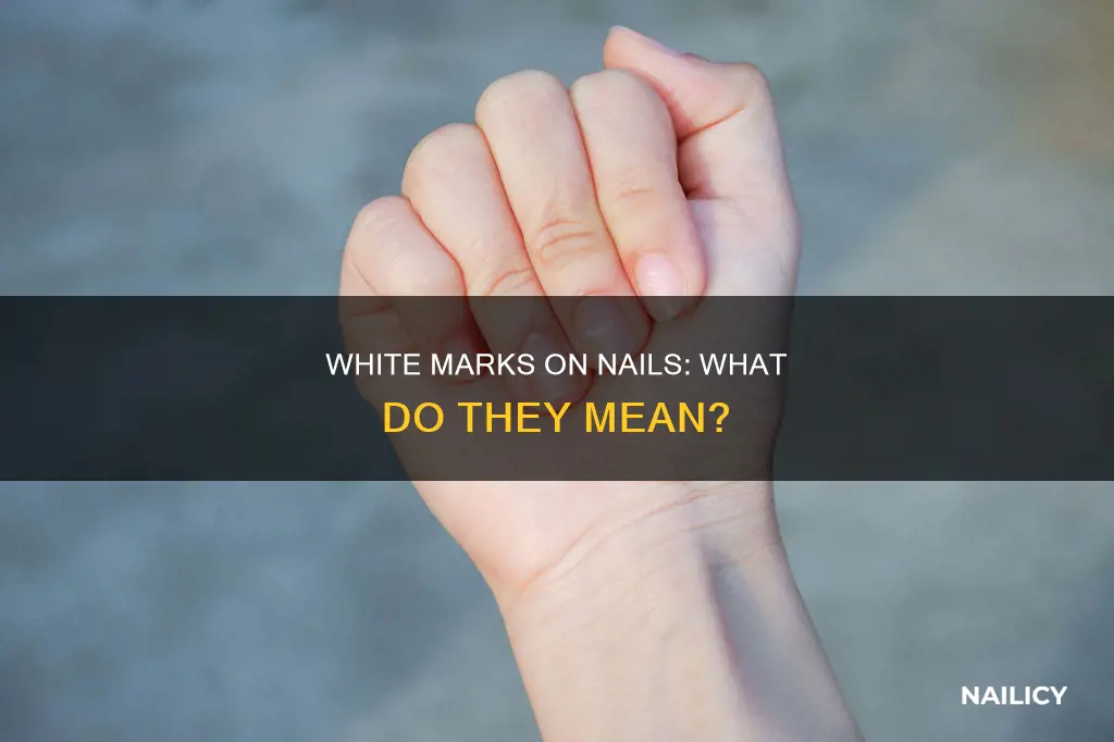what does a white mark on nail mean