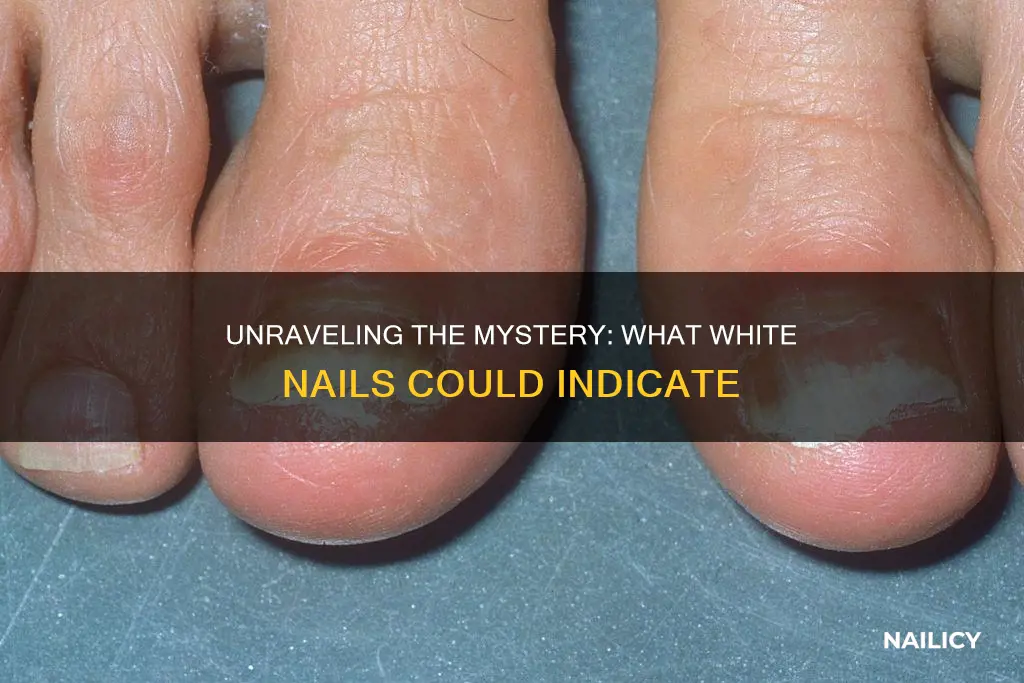 what does a white nail mean