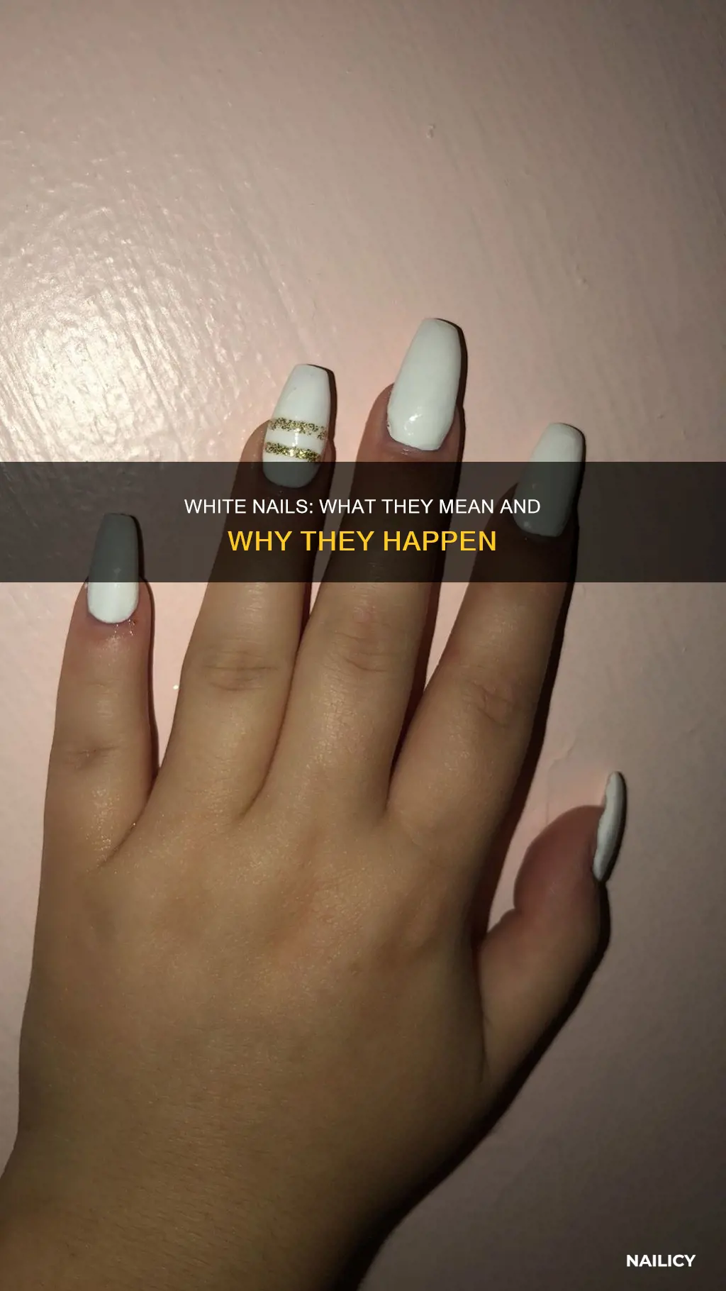 what does a white nail mean
