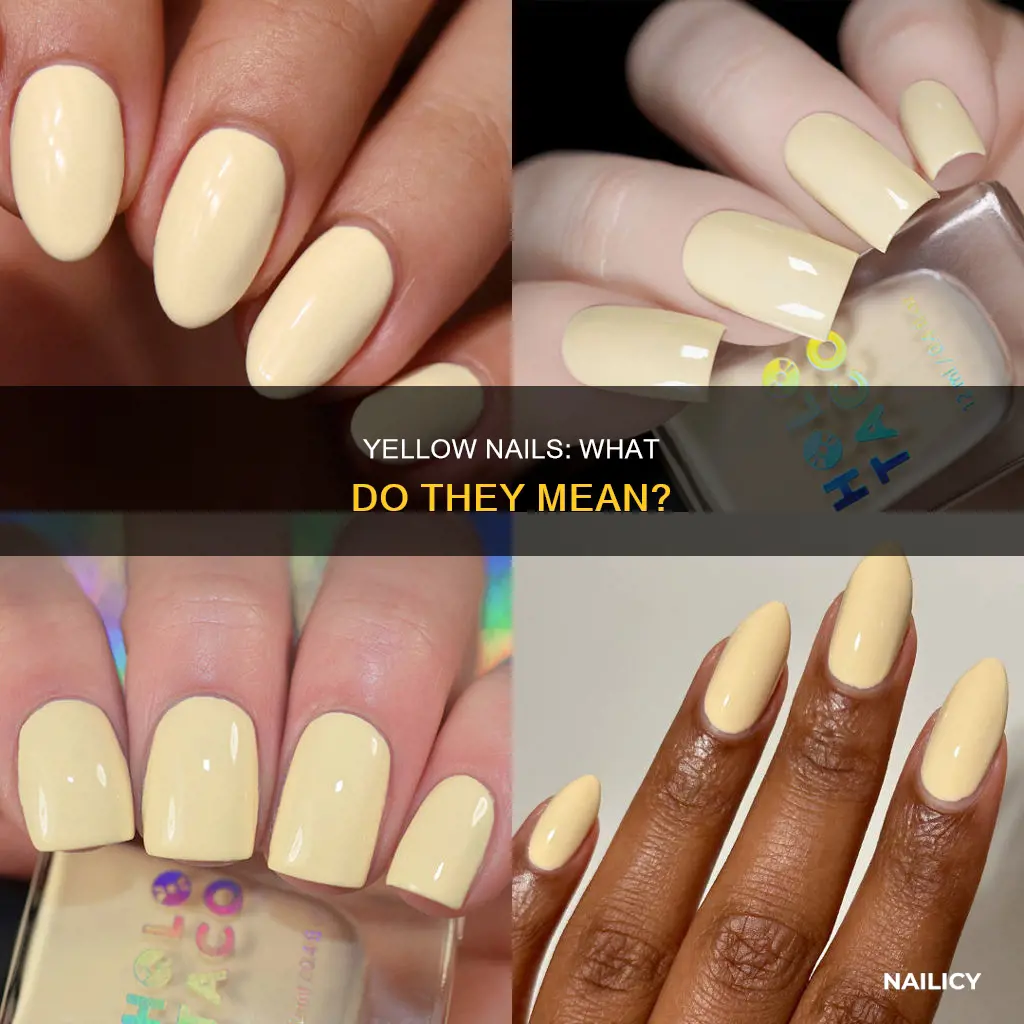 what does a yellow nail mean