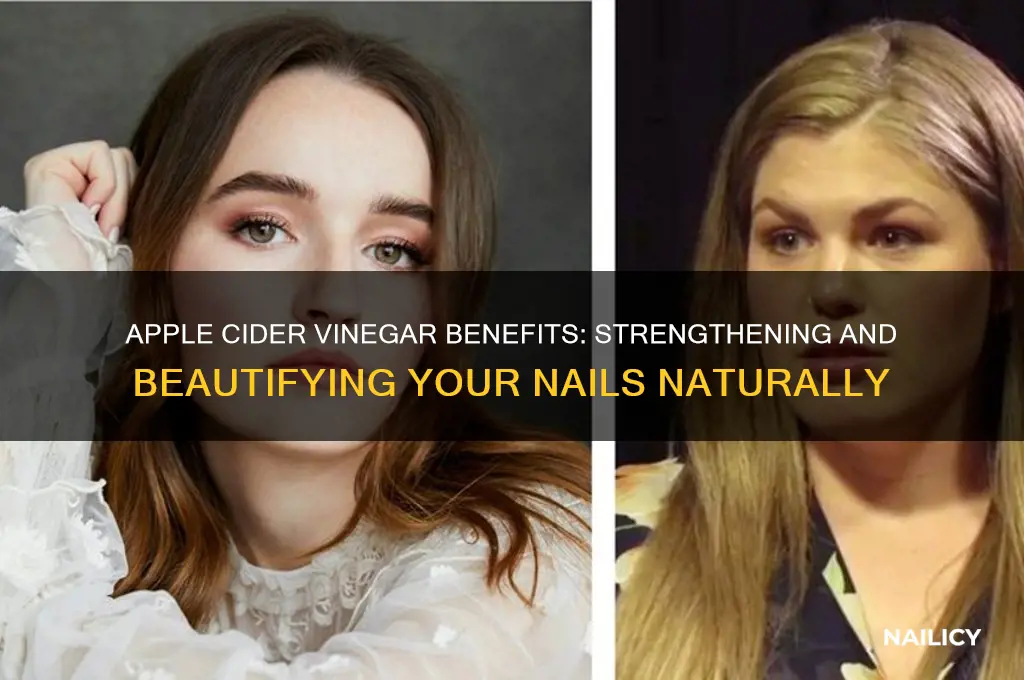what does apple cider vinegar do for nails