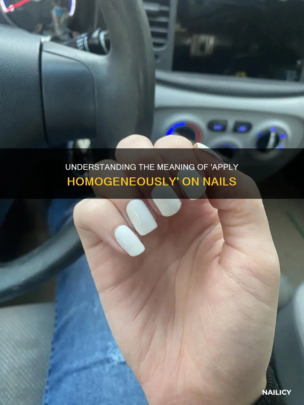 what does apply homogeneously on the nails mean