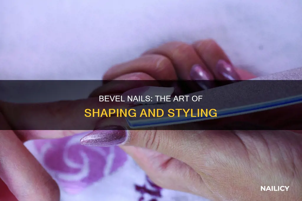 what does bevel nails mean