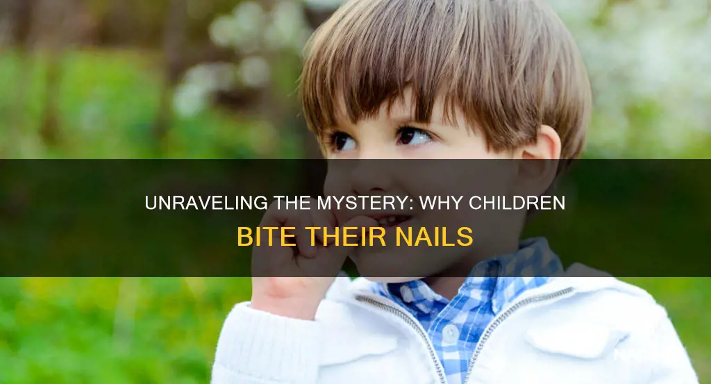 what does biting nails mean in children