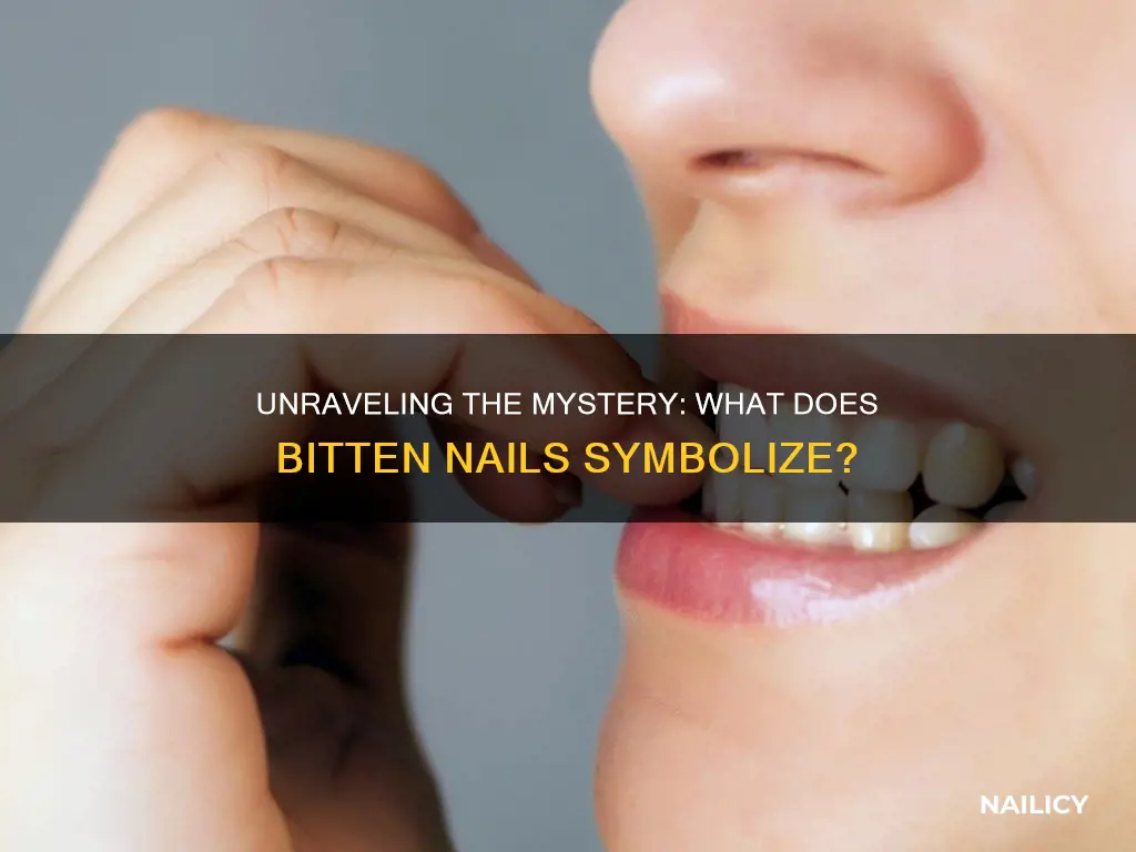 what does bitten nails mean