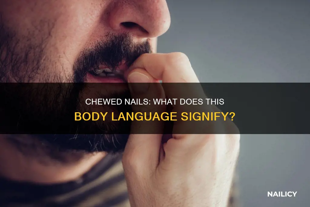 what does bitten nails mean