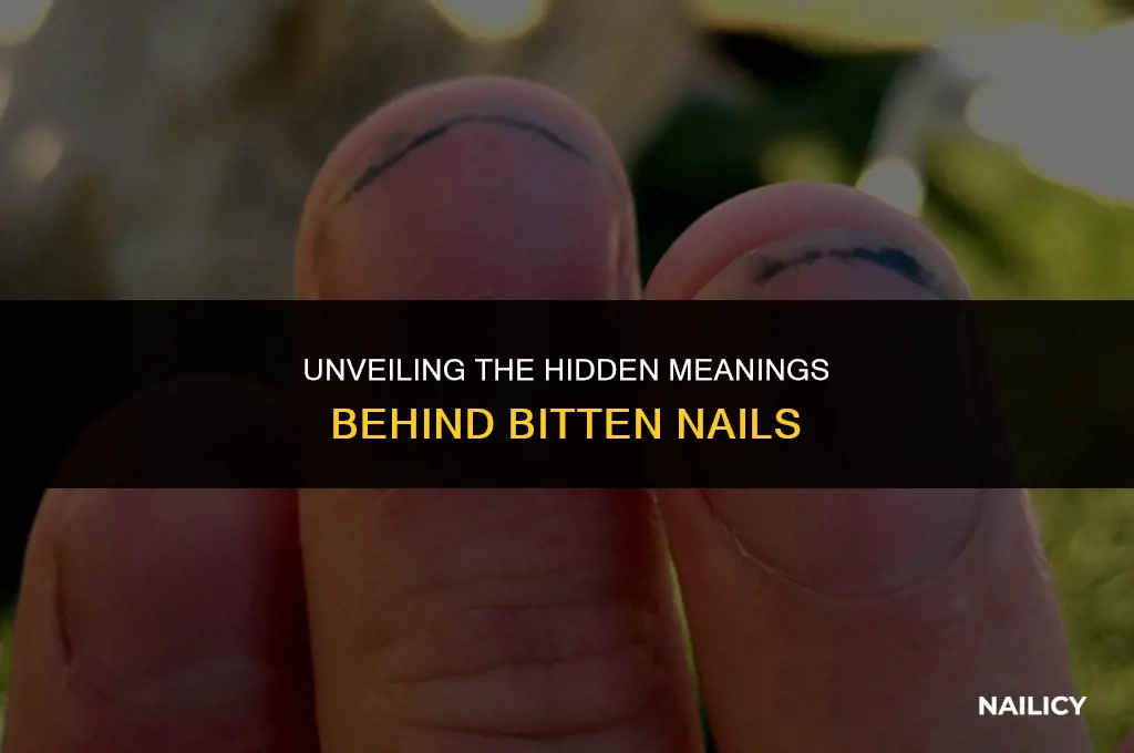 what does bitten nails suggest