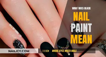 Unraveling the Mystery: What Does Black Nail Paint Symbolize?