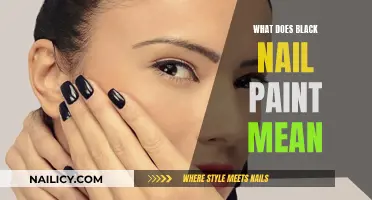 Black Nail Paint: Exploring Its Subtle Meanings and Interpretations