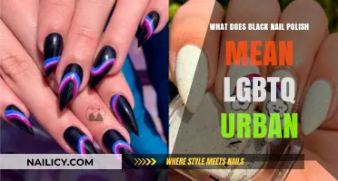 Black Nail Polish: Unveiling Its LGBTQ+ Urban Symbolism and Meaning