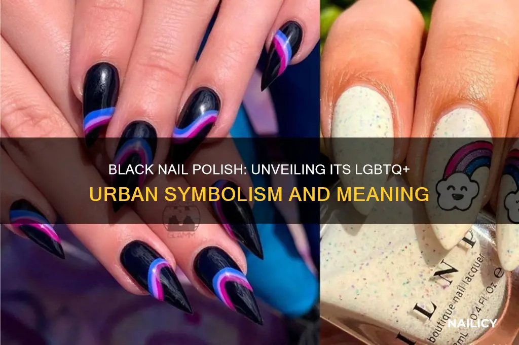 what does black nail polish mean lgbtq urban