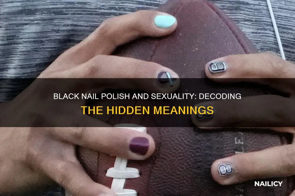 what does black nail polish mean sexually