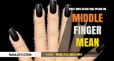 Black Nail Polish on Middle Finger: Symbolism and Cultural Significance Explained
