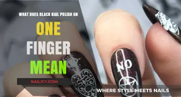 Black Nail Polish on One Finger: Unveiling the Hidden Meaning