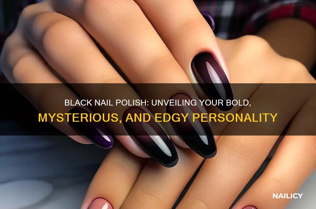 what does black nail polish say about you