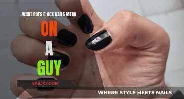 Black Nails on Men: Unraveling the Meaning and Message
