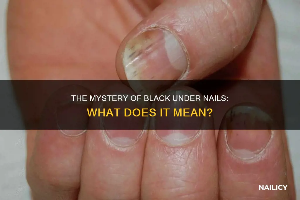 what does black under nail mean