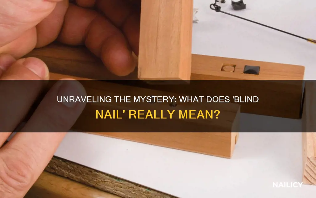 what does blind nail mean