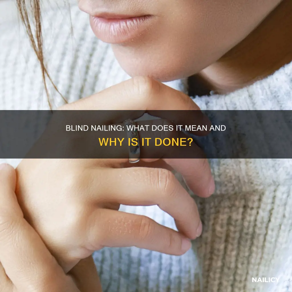 what does blind nail mean
