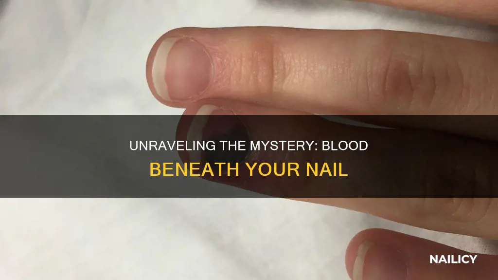 what does blood under the nail mean