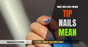 Unveiling the Mystery: What Does Blue French Tip Nails Symbolize?