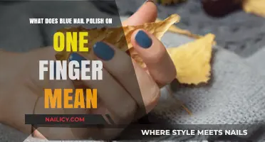 Blue Nail Polish on One Finger: Unveiling the Hidden Meaning