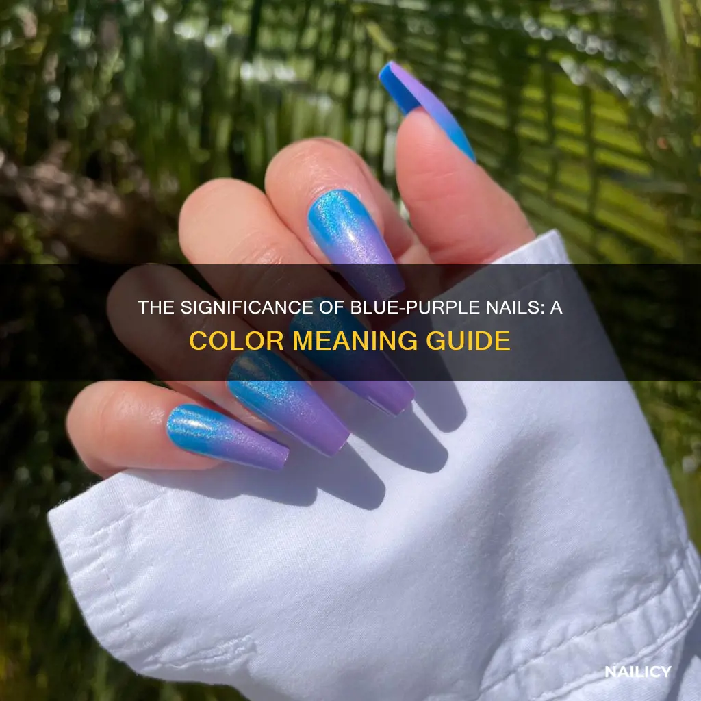 what does blue purple nails mean