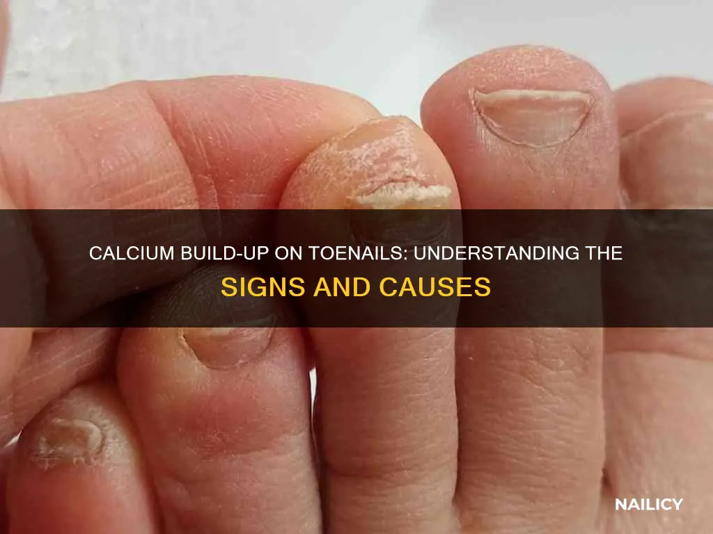 what does calcium buil up on the toe nails mean