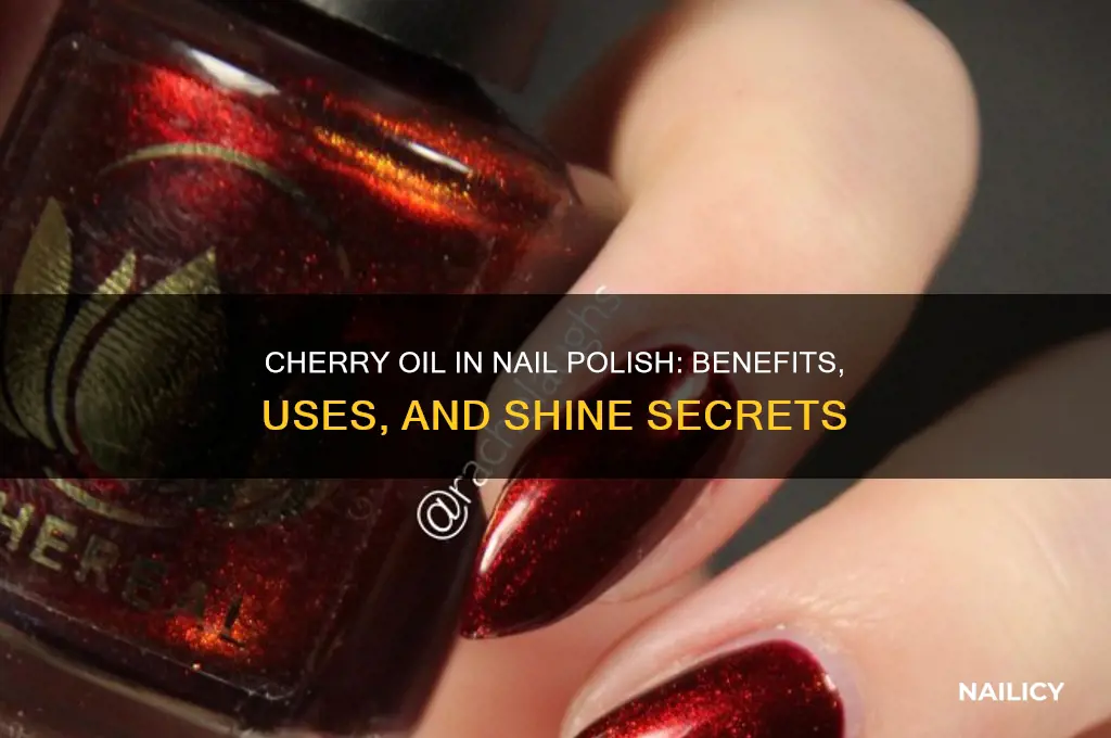 what does cherry oil do in nail polish