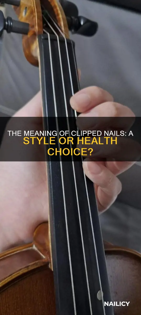 what does clipped nails mean