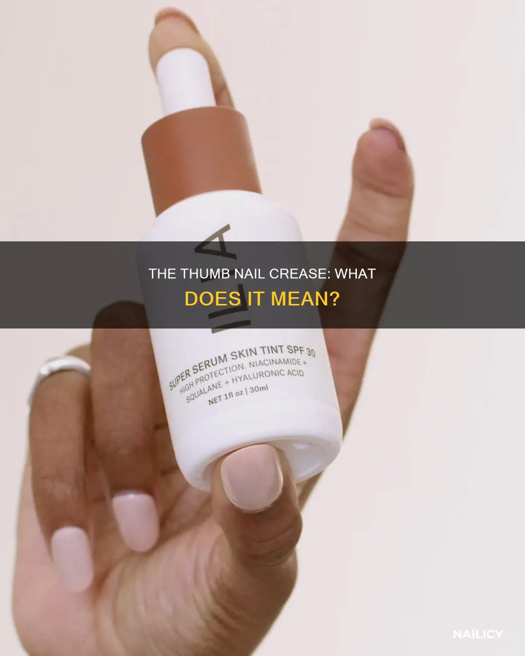 what does crease in the thunb nail mean