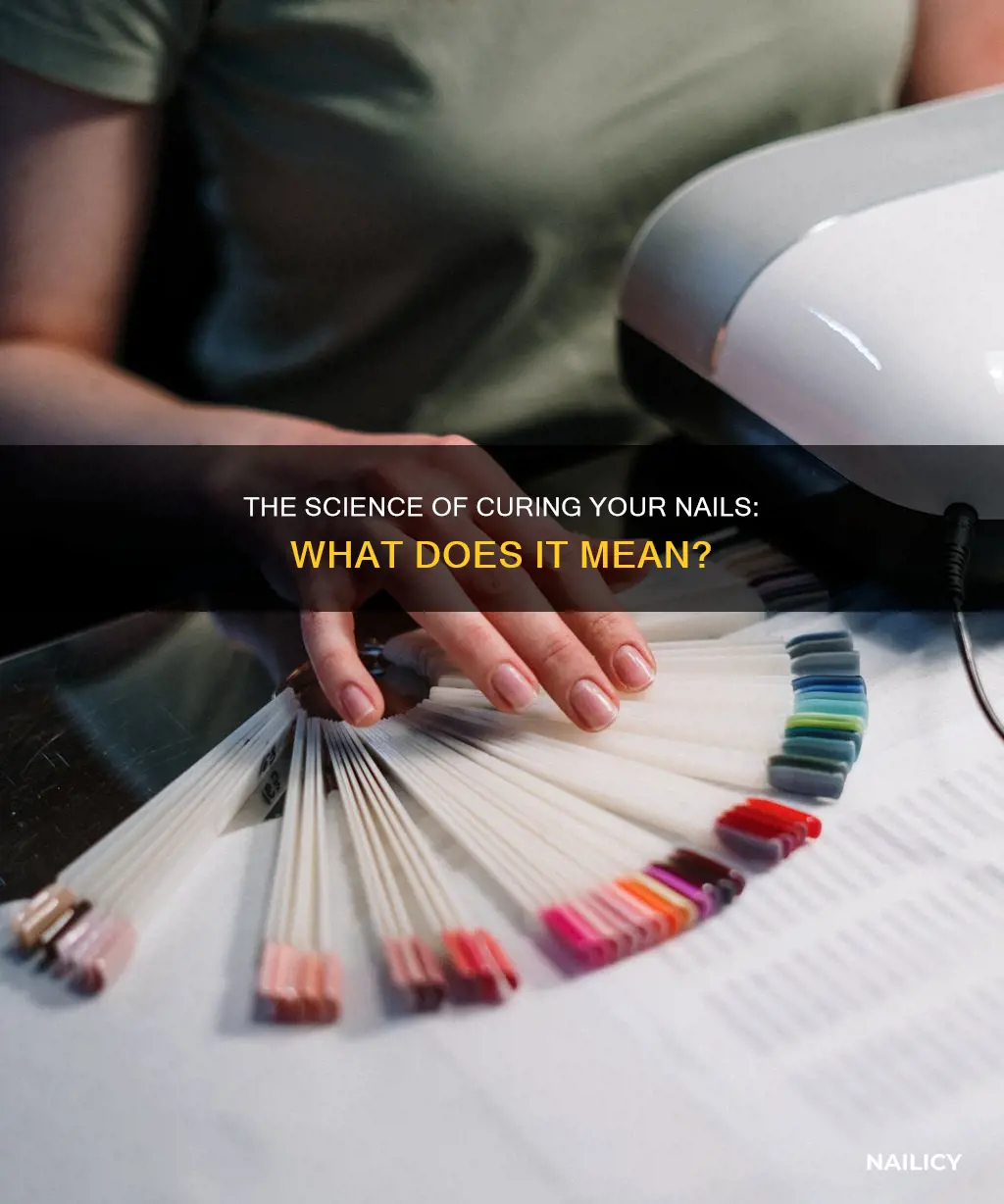 what does curing your nails mean