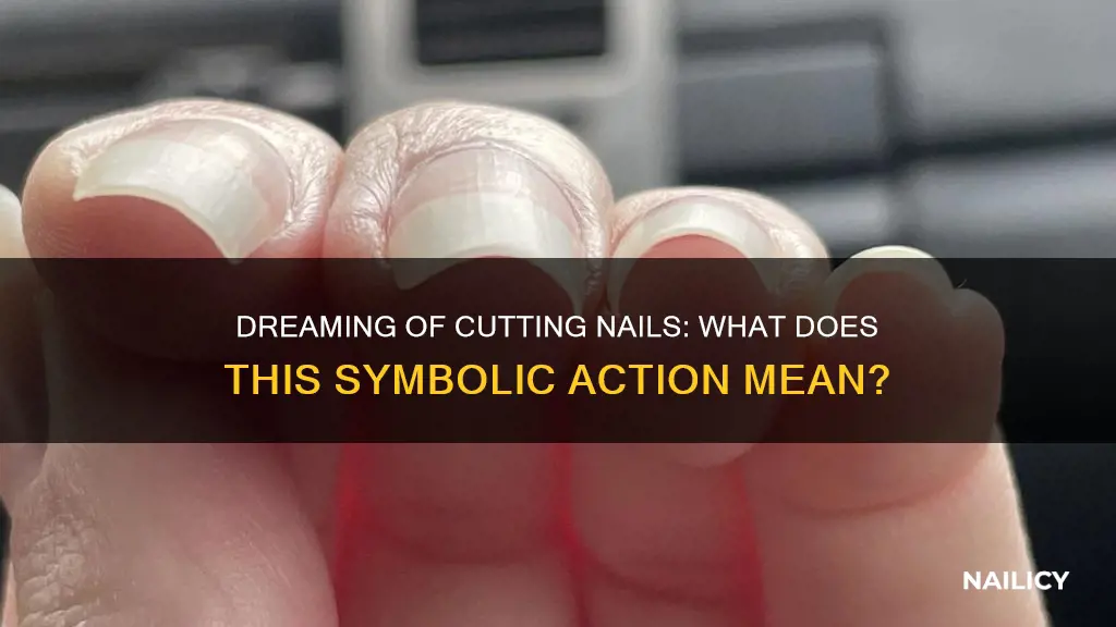 what does cutting nails in a dream mean