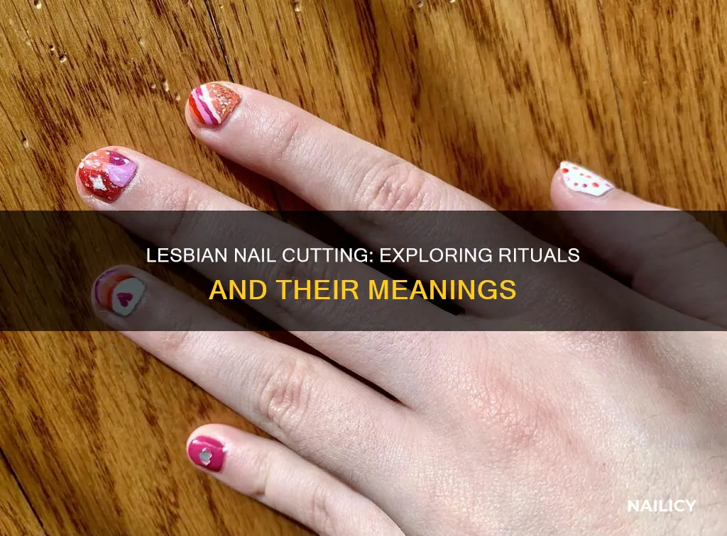 what does cutting nails mean for lesbiams