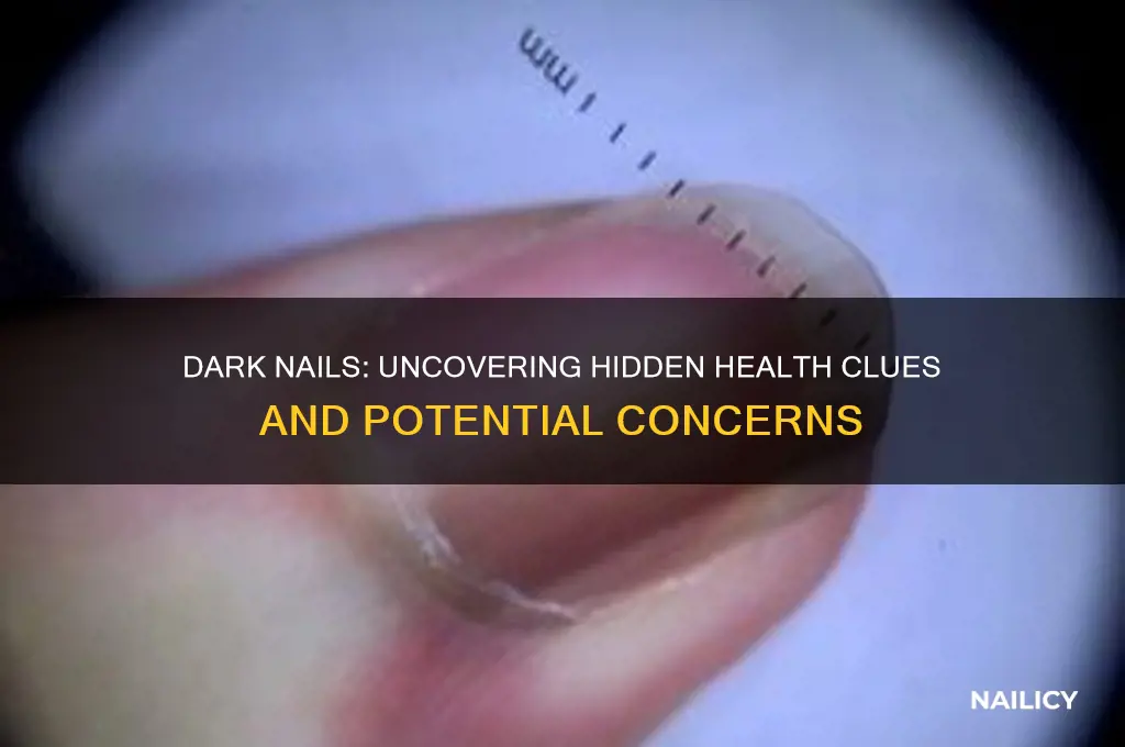 what does dark nails say about your health
