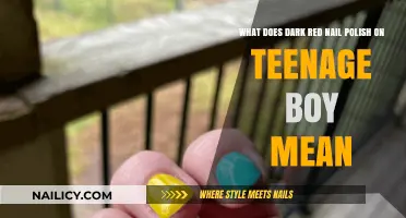 Dark Red Nail Polish: A Teenage Boy's Bold Self-Expression Explained