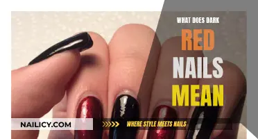 Unraveling the Mystery: What Do Dark Red Nails Symbolize?